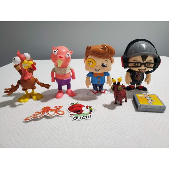 Lot FGTeeV Big Figures & Extras Gurky Turkey Duddy Funnel Boy Not Naked Neil - Picture 1 of 6
